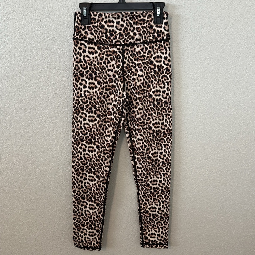 ZYIA Leopard Print Sports Bra and Leggings Set size medium 4 - Picture 5 of 8